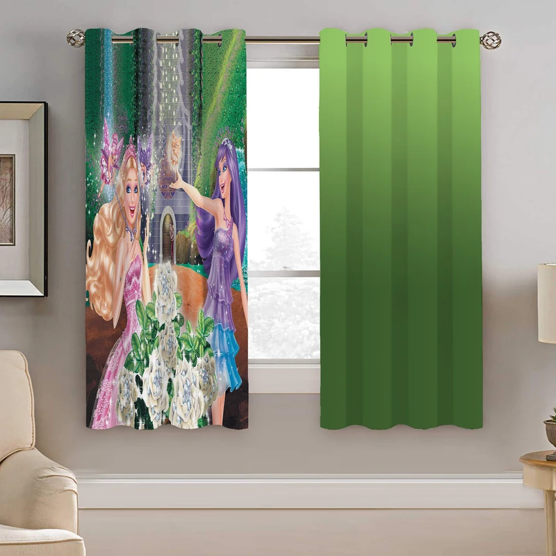 پرده نیروانا طرح پرنسس کودک مدل هازان کد 8594 سایز 140×200 سانتی متر