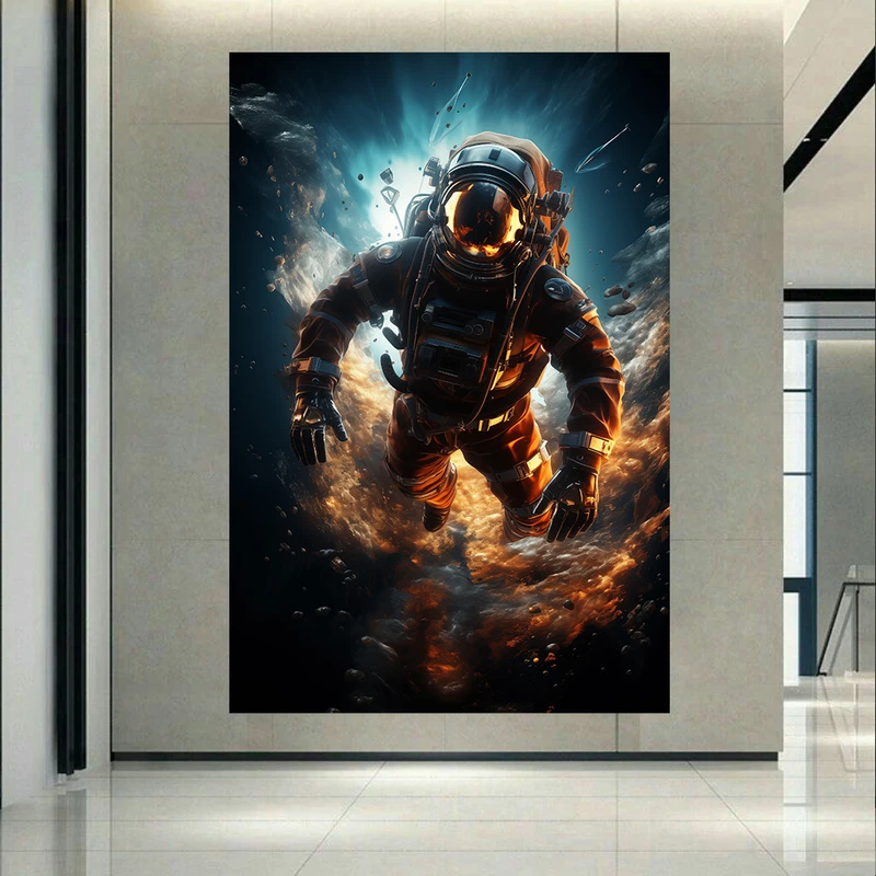  پوستر طرح مخمل فضانورد مدل قدرتمند کد AR302662