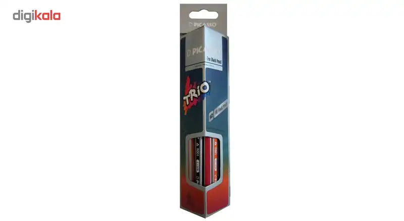 مداد مشکی پیکاسو مدل Trio ـ بسته 12 عددی