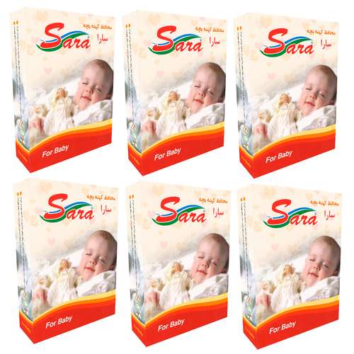 محافظ کهنه کودک سارا مدل 17931-6Box بسته 50 عددی