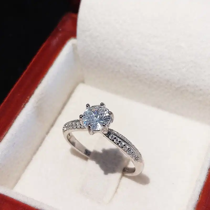 انگشتر نقره زنانه جی تی ای مدل جی نایس