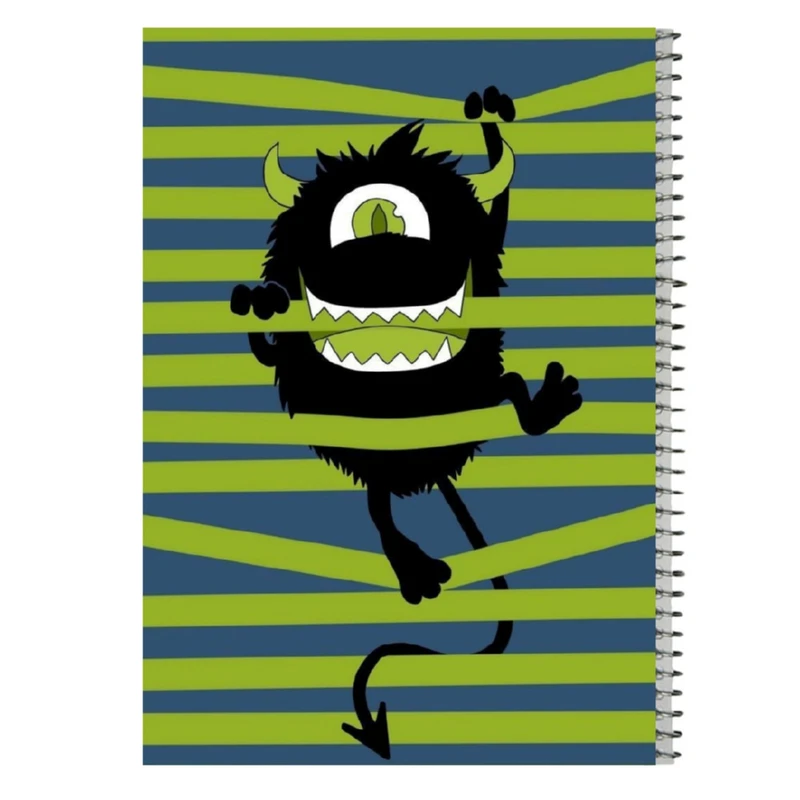 دفتر مشق 80 برگ مدل هیولا کد 2