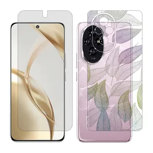 Glass Together model Transparent screen protector suitable for Honor 200 mobile phone with back cover sticker