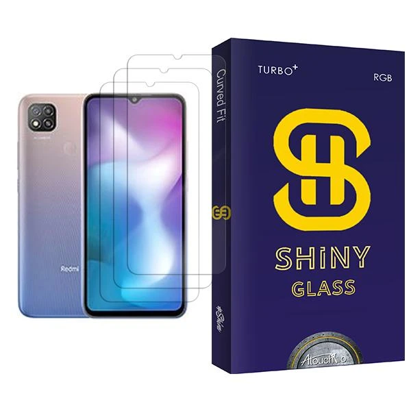 محافظ صفحه نمایش آتوچبو مدل Shiny Glass MIX003 مناسب برای گوشی موبایل شیائومی Redmi 9 Activ بسته سه عددی
