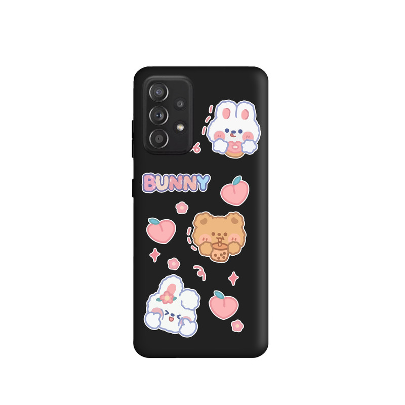 کاور طرح خرگوش و هلو کد FF327 مناسب برای گوشی موبایل سامسونگ Galaxy A52