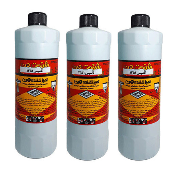 مایع تمیزکننده من کد b3 حجم 1000 میلی لیتر مجموعه 3 عددی