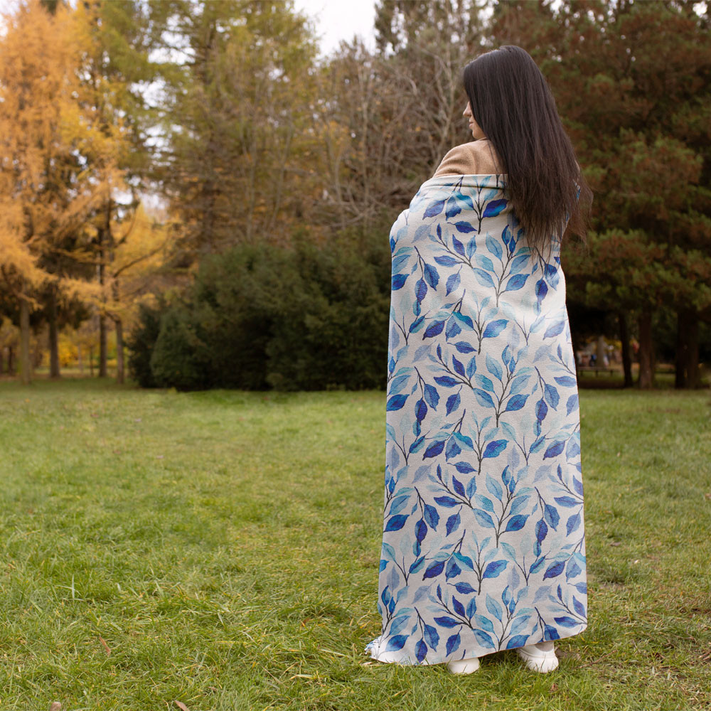 شال مبل مدل گل رونده کد F2SH1068 سایز 100x180 سانتی متر