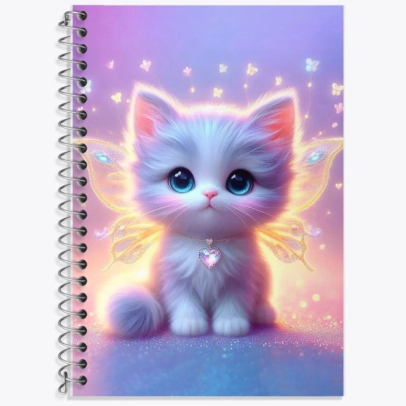 دفتر نت موسیقی 50 برگ خندالو طرح گربه کیوت کد F5373