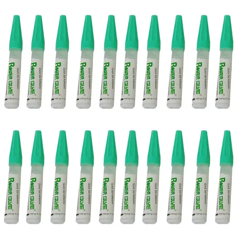 چسب قطره ای مدل پاورگلو وزن 2 گرم مجموعه 20 عددی