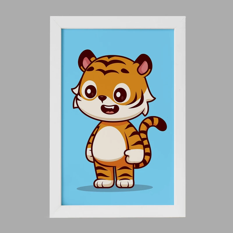 تابلو خندالو مدل حیوانات بامزه ببر کد 29706