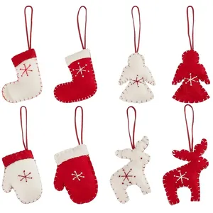 آویز تزئینی مدل گوزن مجموعه 8 عددی