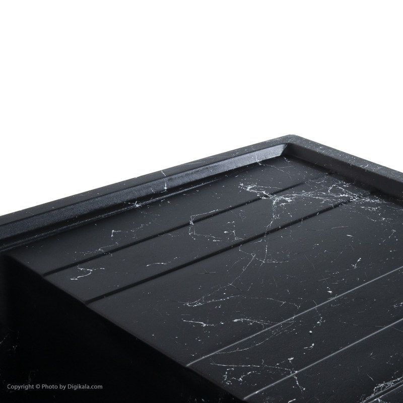 سینک ظرفشویی گرانیتی لیگوریا مدل لاین توکار به همراه مخزن مایع ظرفشویی