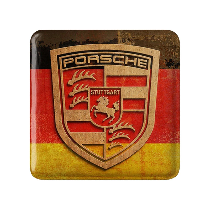 مگنت خندالو طرح پورشه Porsche مدل مربعی کد 30641