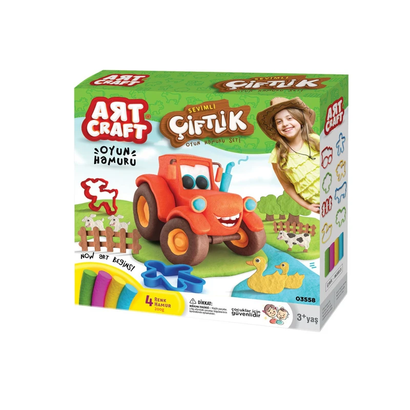خمیر بازی مدل Farm Dough Set کد 03558 مجموعه 12 عددی