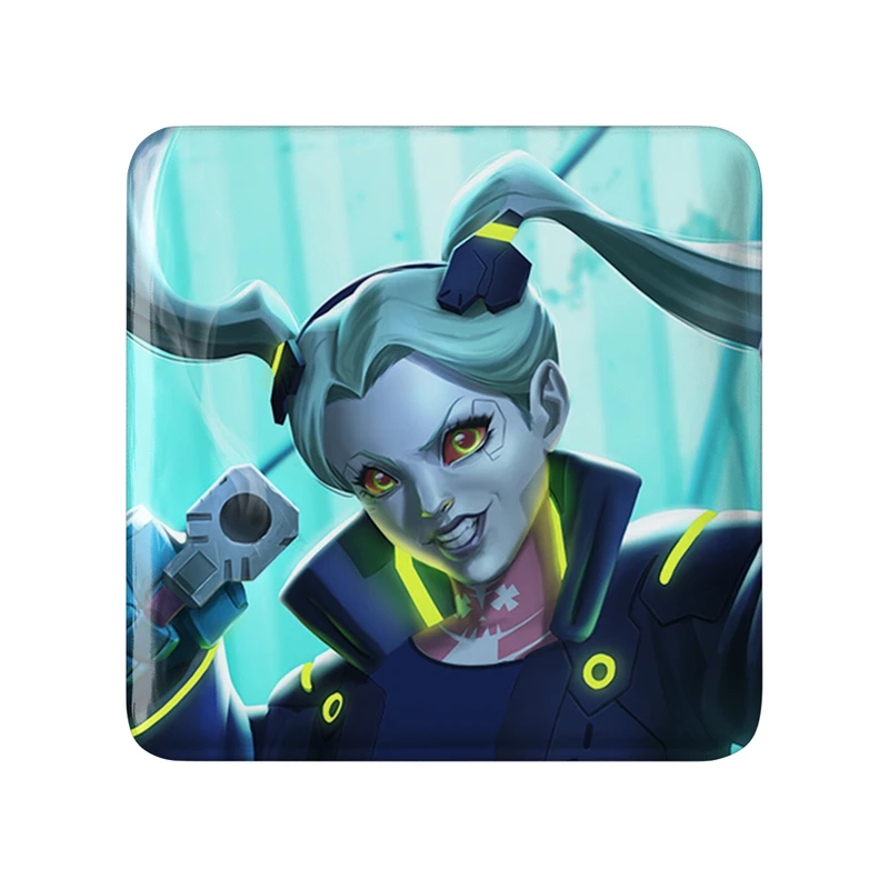 مگنت خندالو طرح لوسی انیمه سایبر پانک Cyberpunk  مدل مربعی کد 22460