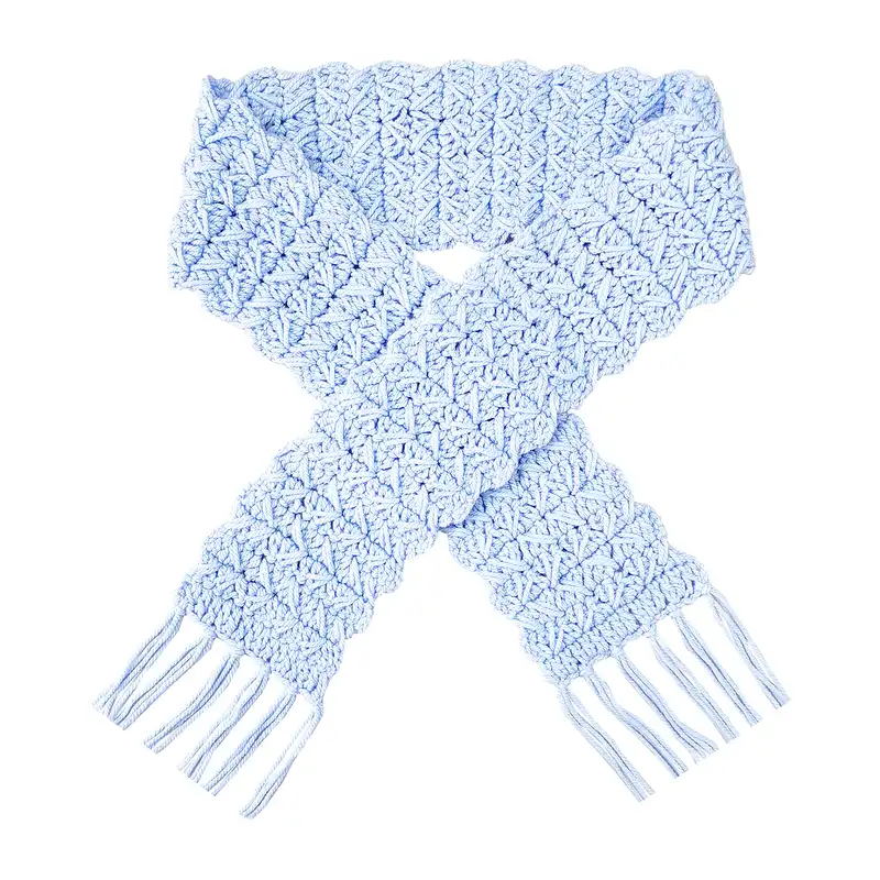 ست کلاه و شال گردن بافتنی زنانه مدل گیسبافت کد SHB3-LBL