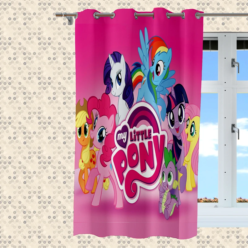 پرده هزاردستان طرح پونی مدل par1006 سایز 200x150 سانتی متر 