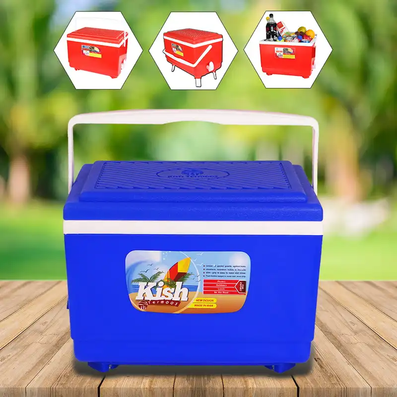 یخدان سفری کیش ترموس مدل شیردار گنجایش 18 لیتر