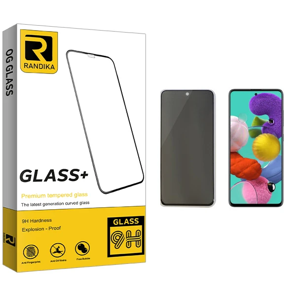محافظ صفحه نمایش حریم شخصی راندیکا مدل GLD مناسب برای گوشی موبایل سامسونگ Galaxy A51