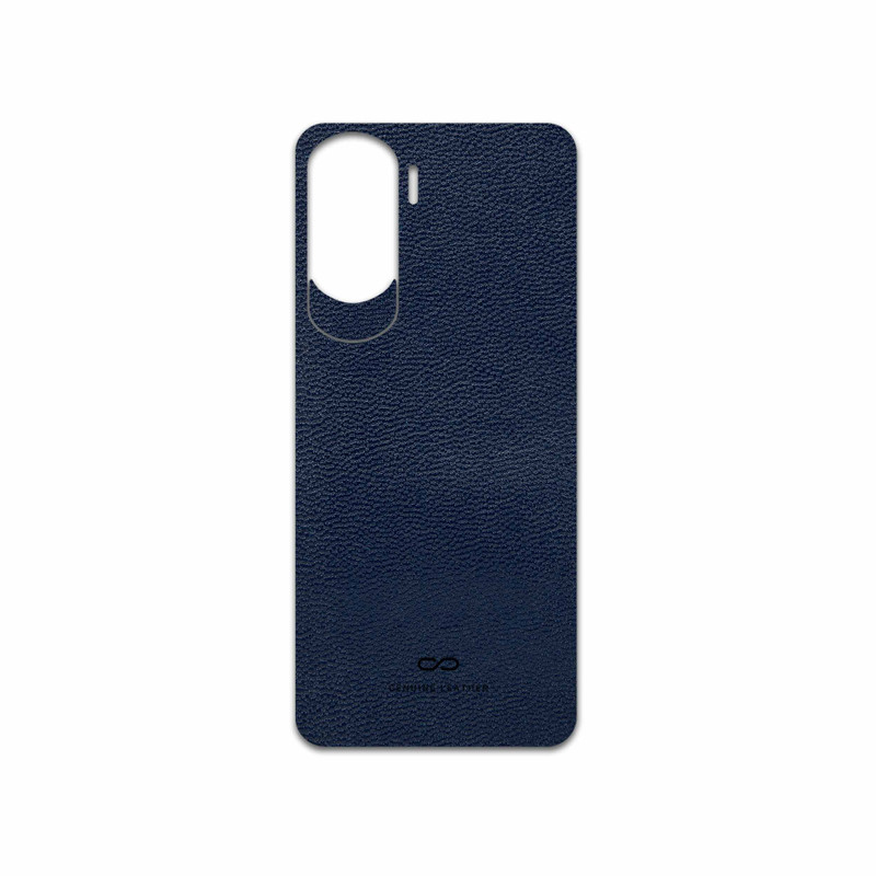 برچسب پوششی ماهوت مدل Deep-Blue-Leather مناسب برای گوشی موبایل آنر 90 Lite