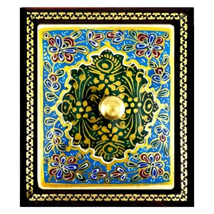 جعبه جواهرات خاتم کاری سعید آرا طرح تذهیب مدل ونون کد A3