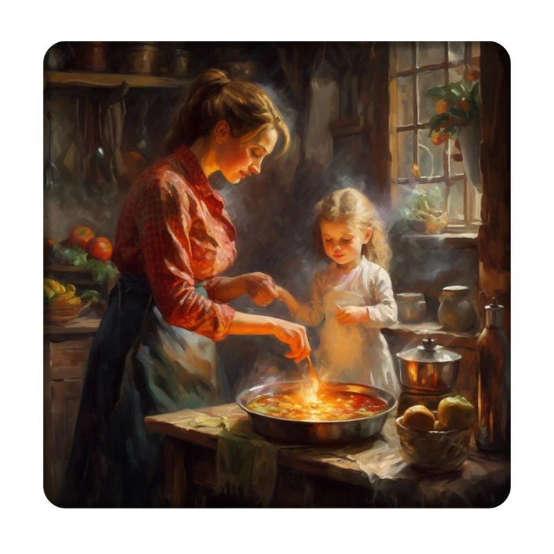 تابلو کاشی کاری مدل مادر دختری کد 10