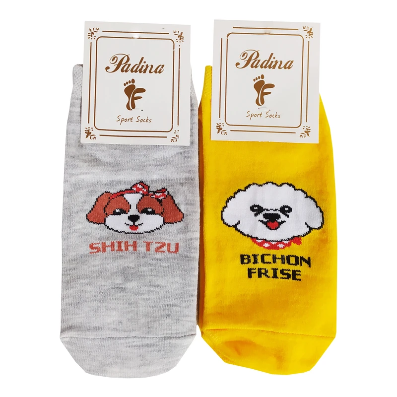 جوراب زنانه مدل سگ بسته 2 عددی