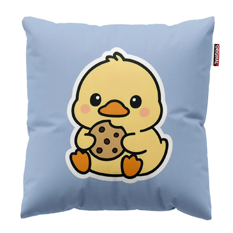 کوسن پاد آفرین مدل اردک کیوت و کوکی کد 229 سایز 30*30 سانتی متر