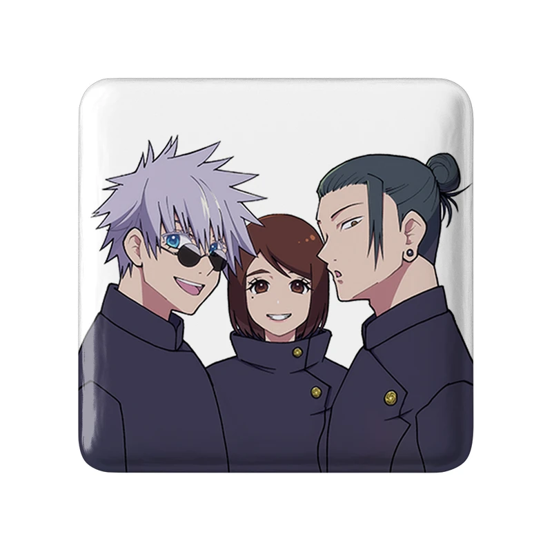 مگنت خندالو طرح انیمه جوجوتسو کایزن Jujutsu Kaisen مدل مربعی کد 30179