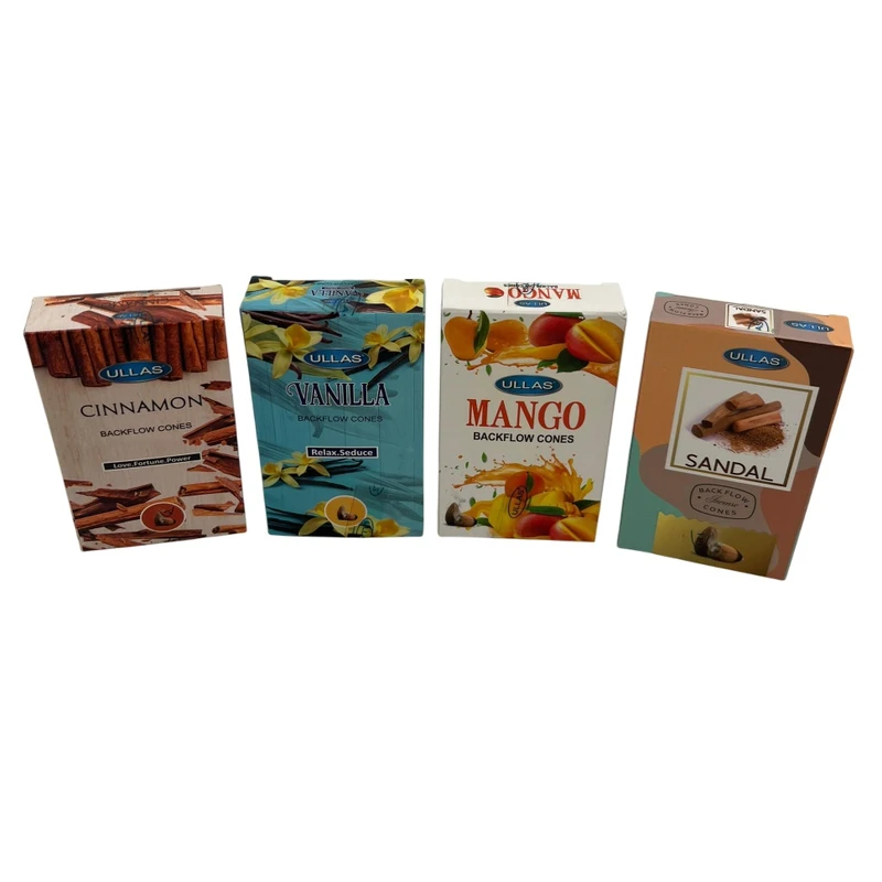 عود الاس مدل آبشاری رایحه دارچین و وانیل و انبه و صندل مجموعه ۴۰ عددی