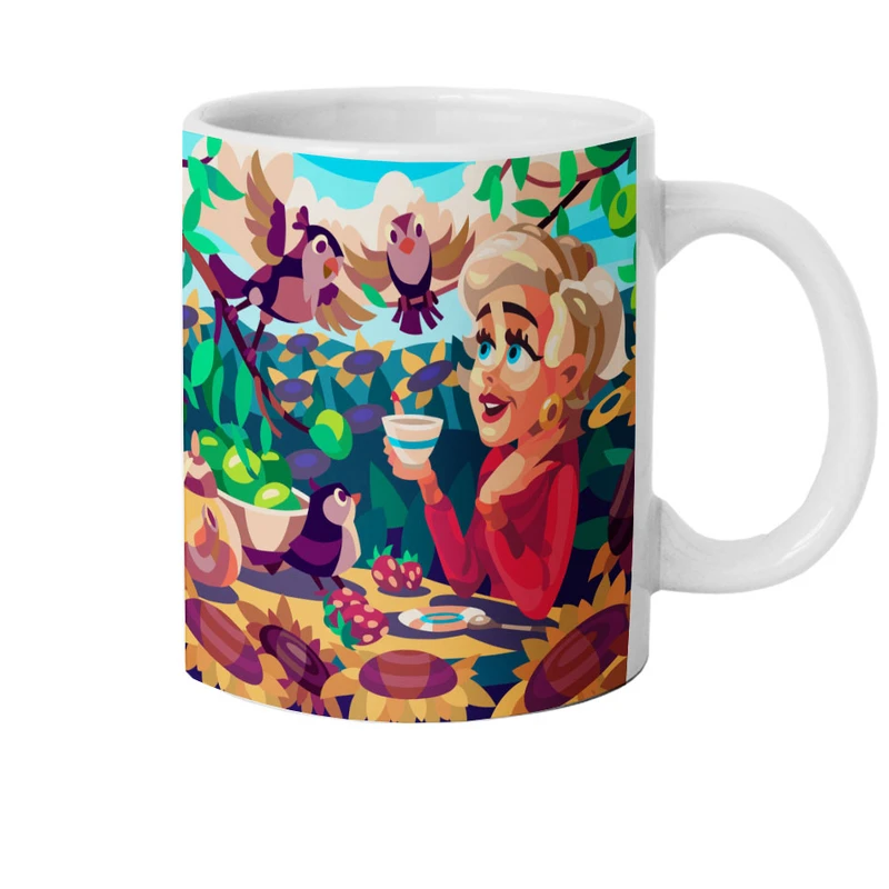 ماگ هومرو طرح دخترونه فانتزی مدل M875