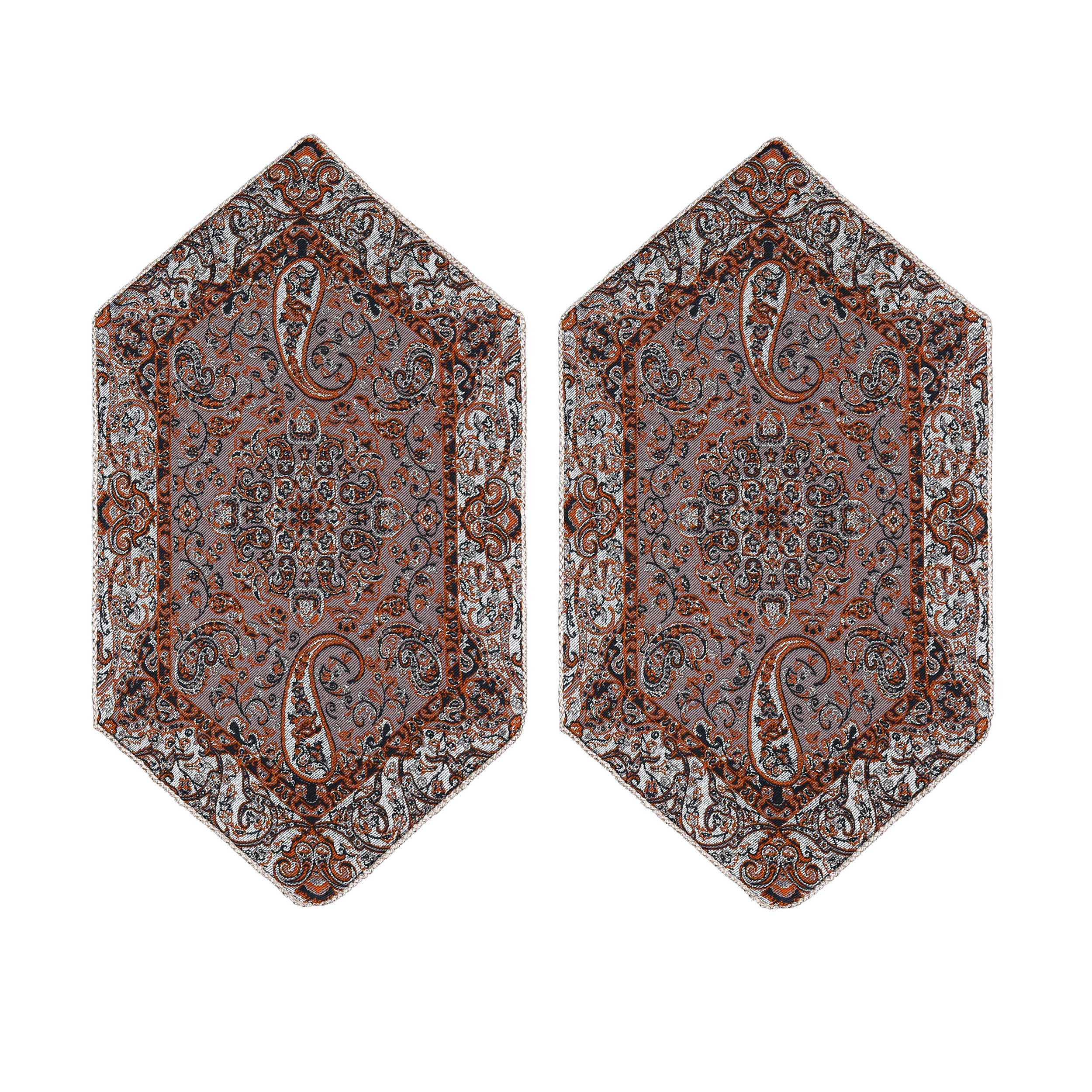 رومیزی ترمه مدل شیوا کد  2kr بسته 2 عددی