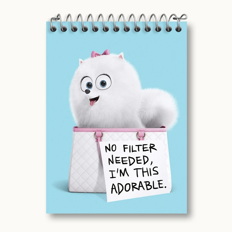 دفتر یادداشت 50 برگ خندالو مدل زندگی پنهان حیوانات خانگی The Secret Life of Pets کد 10673