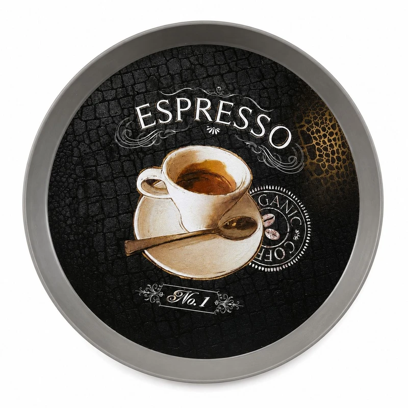 سینی بدون دسته مدل کافی مینیمال کد k5 سایز 35×35 سانتی متر