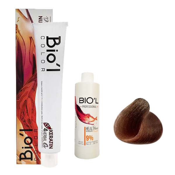 کیت رنگ مو بیول سری ASH شماره 9.35 حجم 100 میلی لیتر رنگ بلوند کاپوچینو خیلی روشن