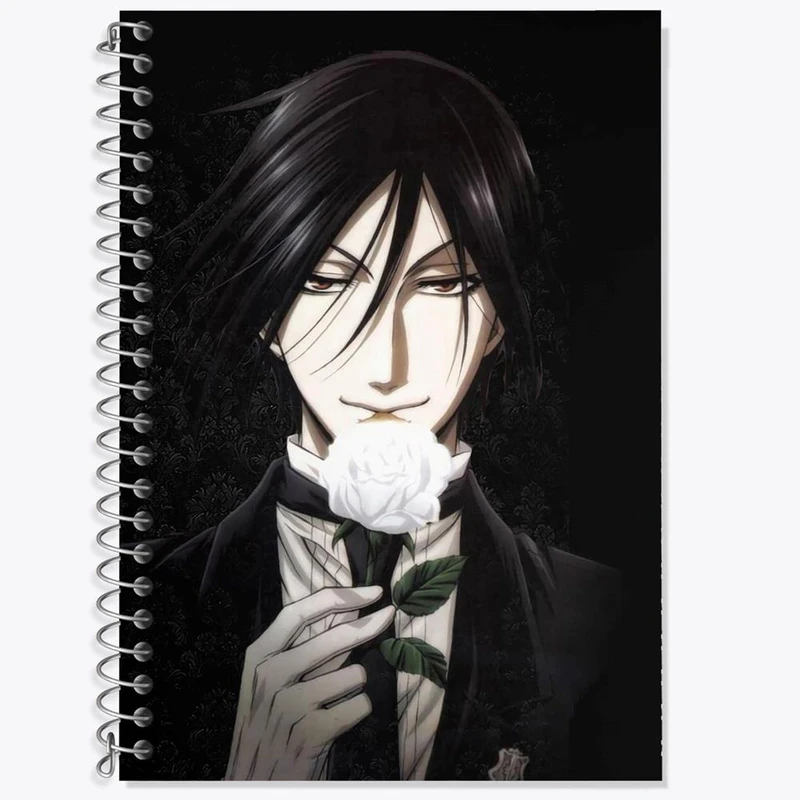 دفتر لغت 50 برگ خندالو مدل سباستین انیمه خادم سیاه Black Butler کد 16317