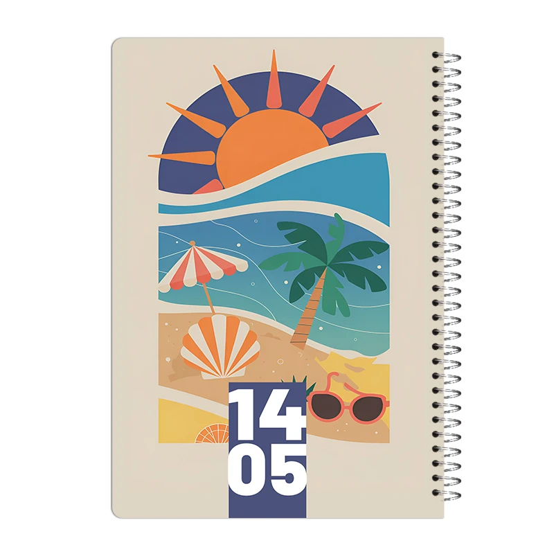 سررسید سال 1405 آی چاپ مدل فانتزی طرح تابستان کد sr07