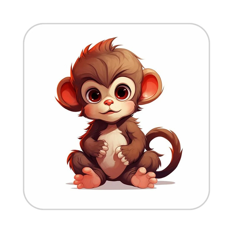 زیر لیوانی کاکتی طرح حیوانات کارتونی مدل mp28214