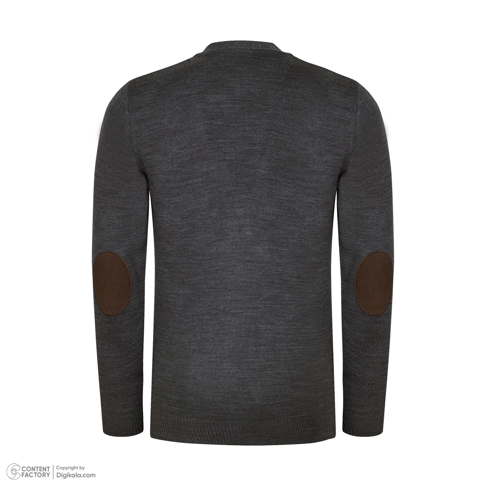 ژاکت مردانه تریکو پاییزان مدل PJ701 ملانژ -  - 5