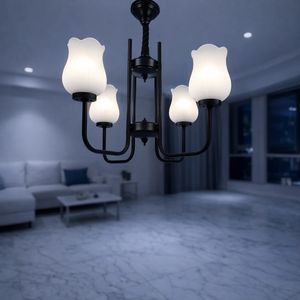 لوستر 4 شعله شاهان تک مدل 4L.SAR
