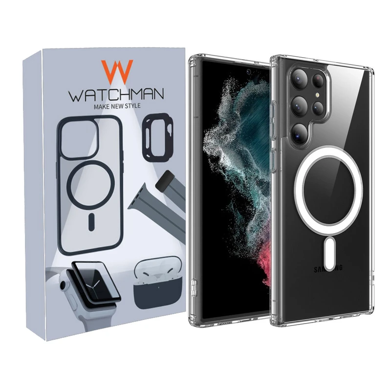 کاور واچ من مدل Clear magsafe مناسب برای گوشی موبایل سامسونگ Galaxy S22 Ultra