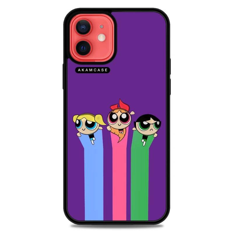کاور آکام مدل AMCWA12-POWERPUFF GIRLS13 مناسب برای گوشی موبایل اپل iPhone 12