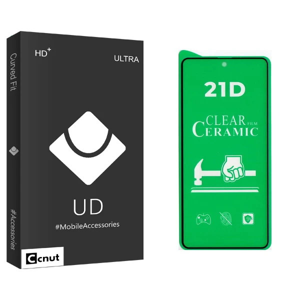 محافظ صفحه نمایش سرامیکی شفاف کوکونات مدل UD Black مناسب برای گوشی موبایل شیائومی Redmi Note 11 4G