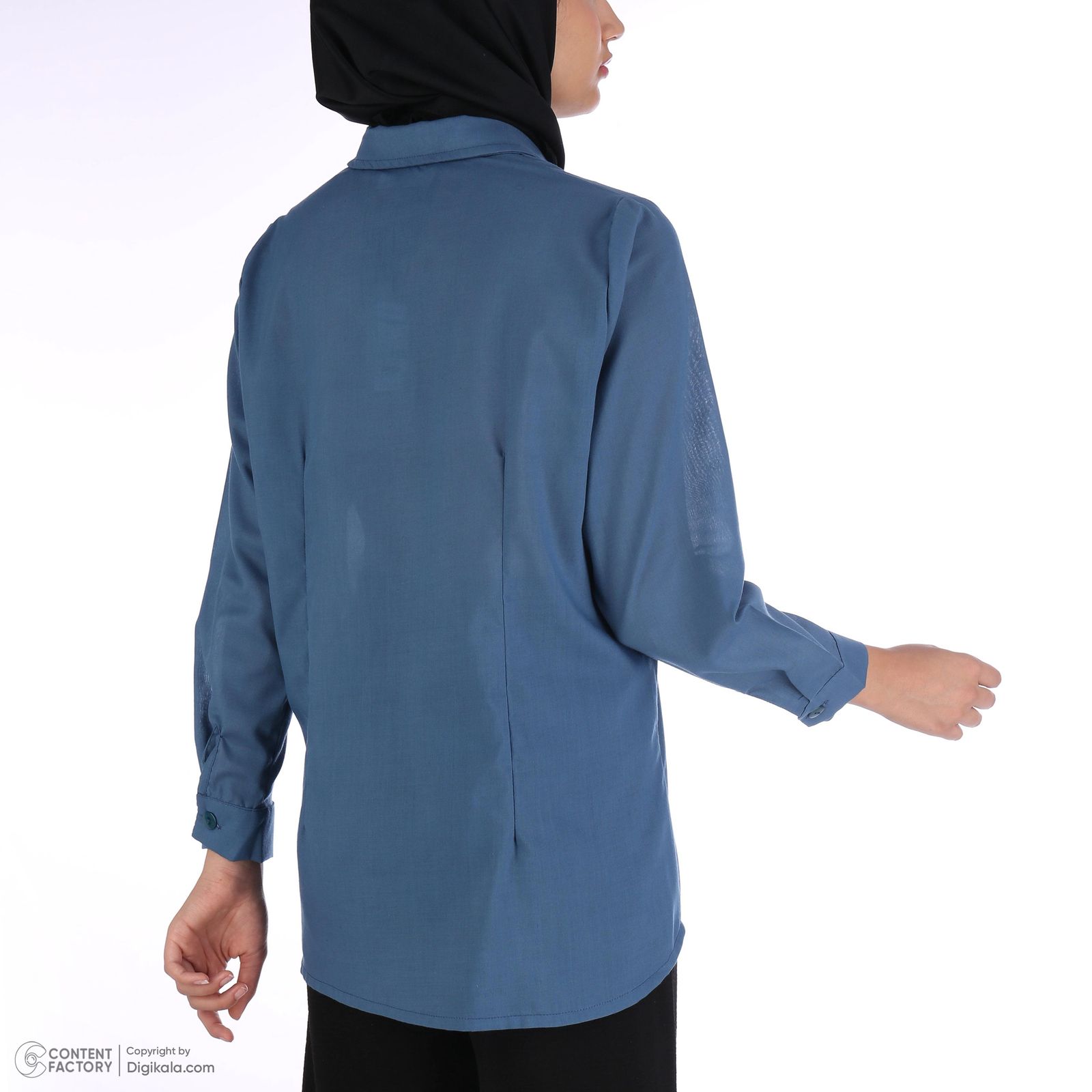 مانتو زنانه نیو نیل مدل a50224 رنگ سرمه ای -  - 7