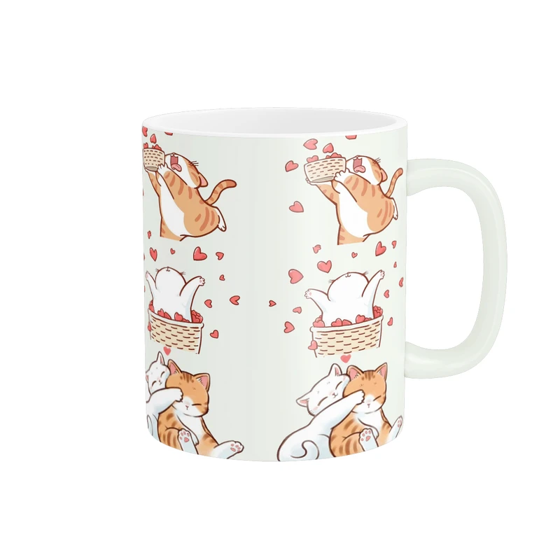 ماگ پاد آفرین مدل گربه کیوت کد PM4228