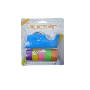 پایه چسب مدل رنگین کمان به همراه چسب مجموعه 7 عددی