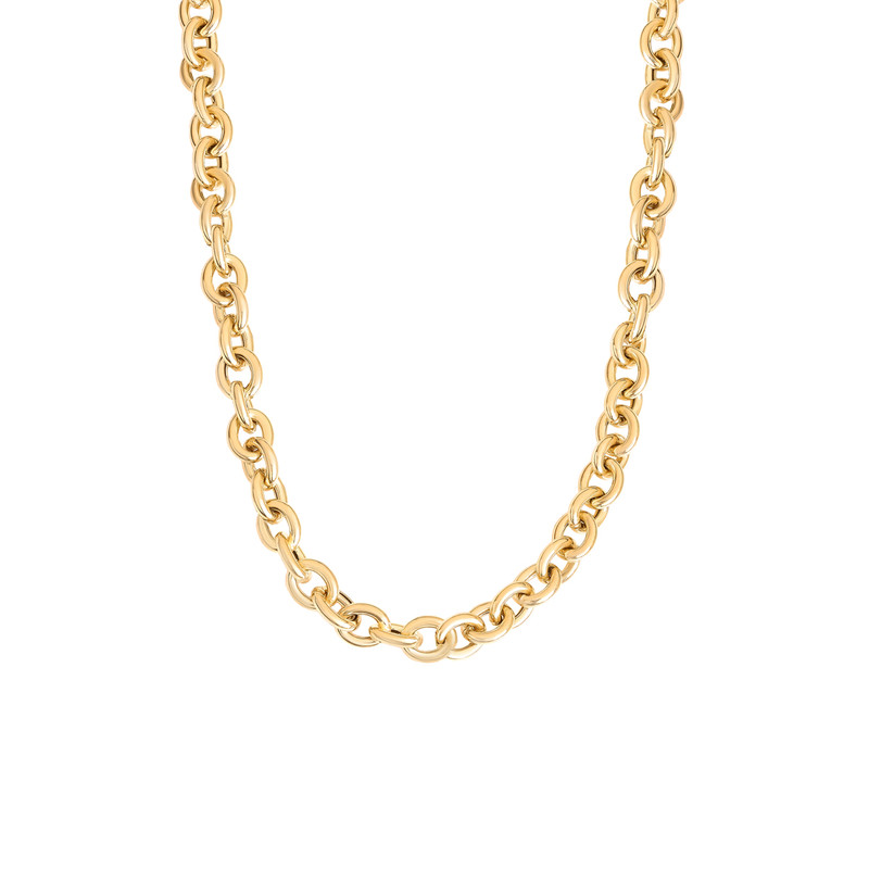 گردنبند طلا 18 عیار زنانه با طرح مینیمال ماوی گالری مدل لینک