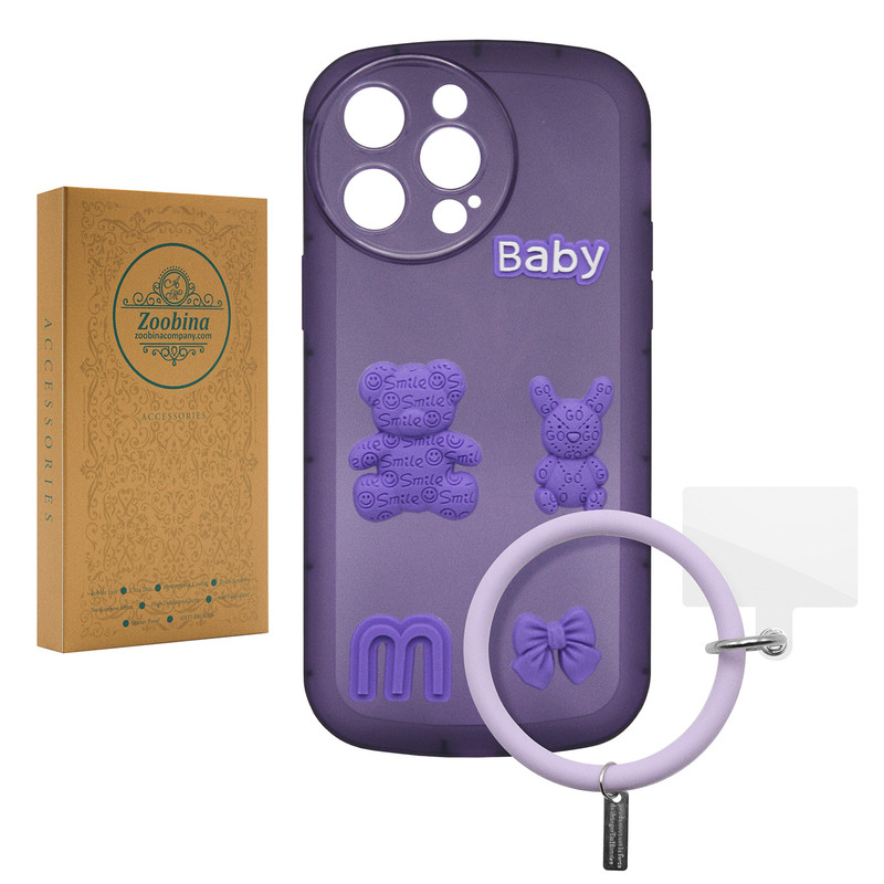 کاور موناکو مدل Baby مناسب برای گوشی موبایل اپل iPhone 14 Pro Max به همراه آویز