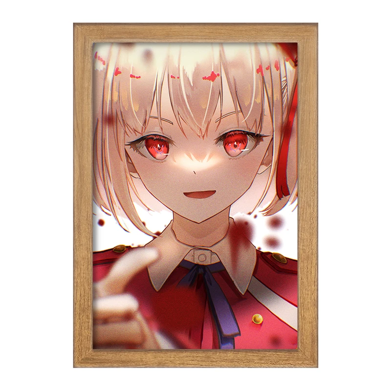 تابلو خندالو مدل چیساتو انیمه لیکوریس ریکویل Lycoris Recoil  کد 23093