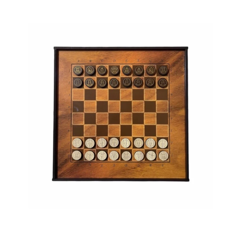 بازی فکری منچ و شطرنج مدل برفا طرح چوگان کد G1